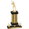 Premium Single Gold Glacier Third Place Softball Trophy