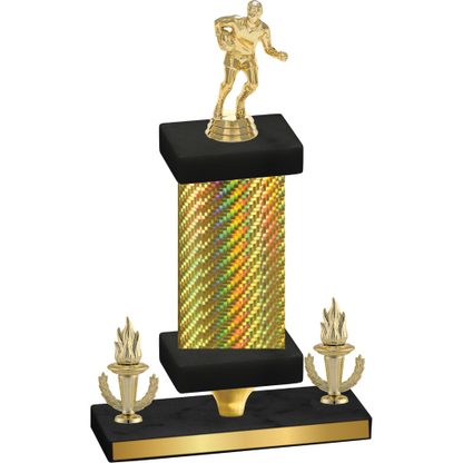 Premium Single Gold Carbon Fiber Victory Rugby Trophy