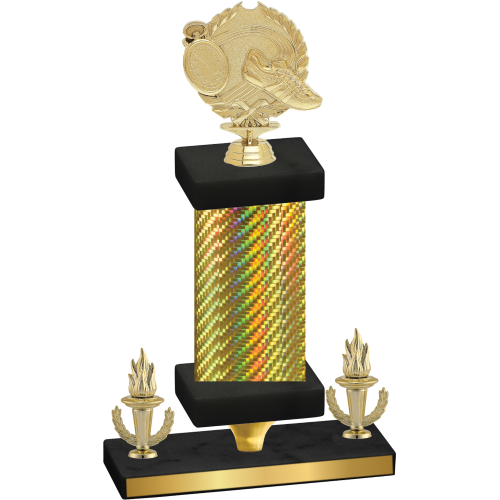 Premium Single Gold Carbon Fiber Victory Running Trophy