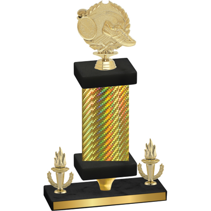 Premium Single Gold Carbon Fiber Victory Running Trophy
