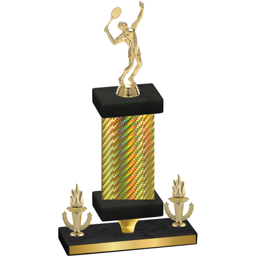 Premium Single Gold Carbon Fiber Victory Tennis Trophy