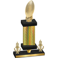 Premium Single Gold Carbon Fiber Victory Football Trophy