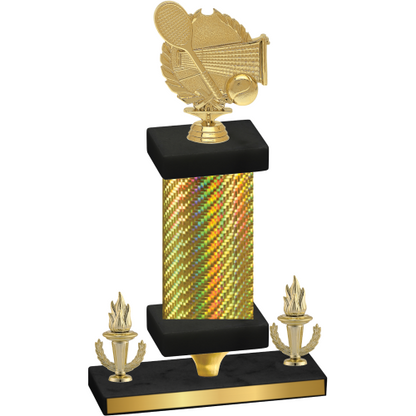 Premium Single Gold Carbon Fiber Victory Tennis Trophy
