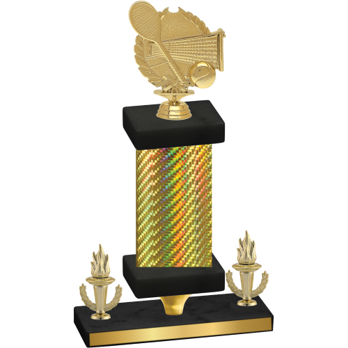 Premium Single Gold Carbon Fiber Victory Tennis Trophy