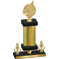 Premium Single Gold Carbon Fiber Victory Volleyball Trophy