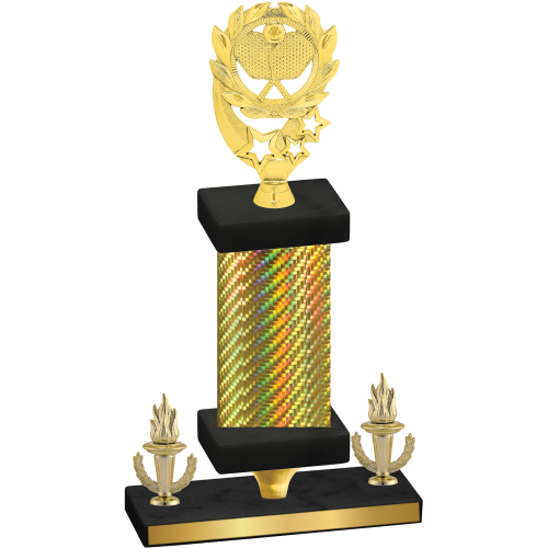Premium Single Gold Carbon Fiber Victory Pickleball Trophy