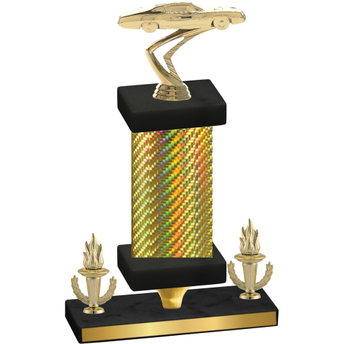 Premium Single Gold Carbon Fiber Victory Cars Trophy