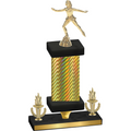 Premium Single Gold Carbon Fiber Victory Skater Trophy