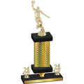 Premium Single Gold Carbon Fiber Year Basketball Trophy