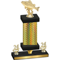 Premium Single Gold Carbon Fiber Year Fishing Trophy