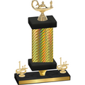 Premium Single Gold Carbon Fiber First Place Academics Trophy