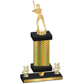 Premium Single Gold Carbon Fiber Year Softball Trophy