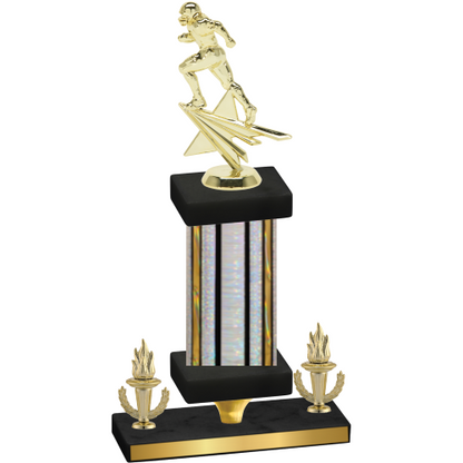 Premium Single Silver Glacier Victory Football Trophy