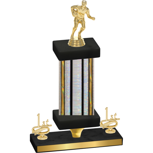 Premium Single Silver Glacier First Place Rugby Trophy