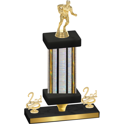 Premium Single Silver Glacier Second Place Rugby Trophy