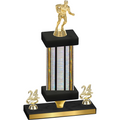 Premium Single Silver Glacier Year Rugby Trophy