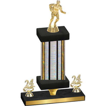 Premium Single Silver Glacier Year Rugby Trophy