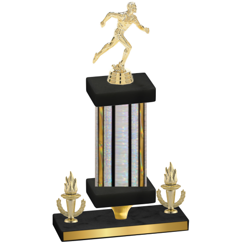 Premium Single Silver Glacier Victory Running Trophy