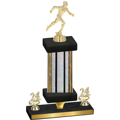 Premium Single Silver Glacier Year Running Trophy