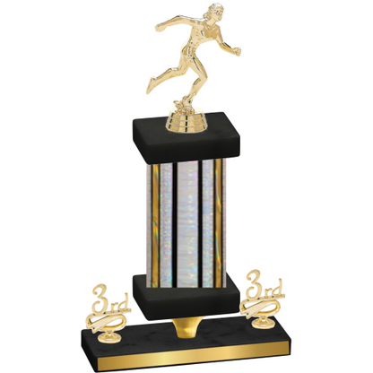 Premium Single Silver Glacier Third Place Running Trophy