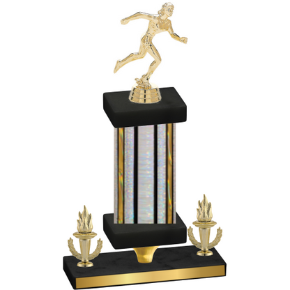 Premium Single Silver Glacier Victory Running Trophy