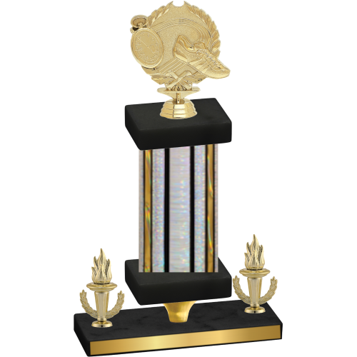 Premium Single Silver Glacier Victory Running Trophy