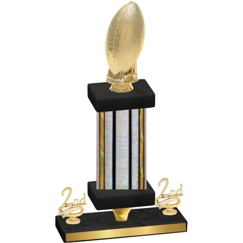 Premium Single Silver Glacier Second Place Football Trophy