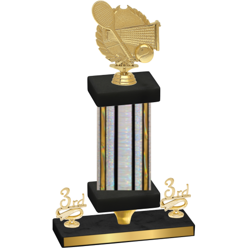 Premium Single Silver Glacier Third Place Tennis Trophy