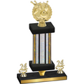 Premium Single Silver Glacier Year Bowling Trophy