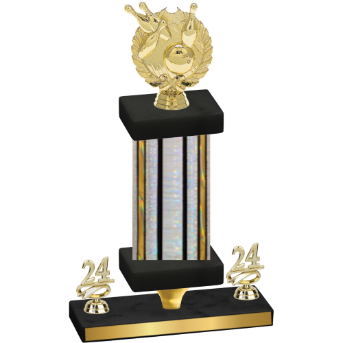 Premium Single Silver Glacier Year Bowling Trophy