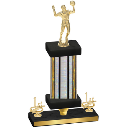 Premium Single Silver Glacier First Place Volleyball Trophy