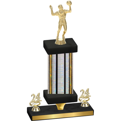 Premium Single Silver Glacier Year Volleyball Trophy