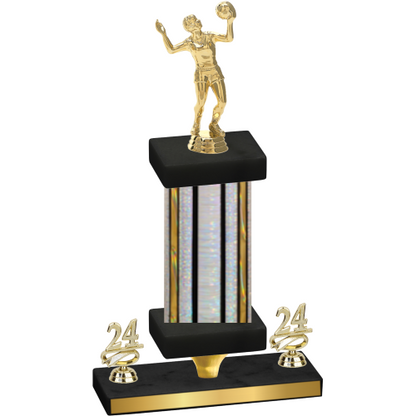 Premium Single Silver Glacier Year Volleyball Trophy