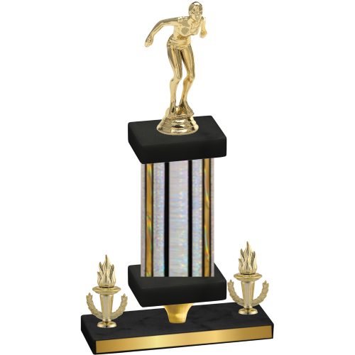 Premium Single Silver Glacier Victory Tennis Trophy