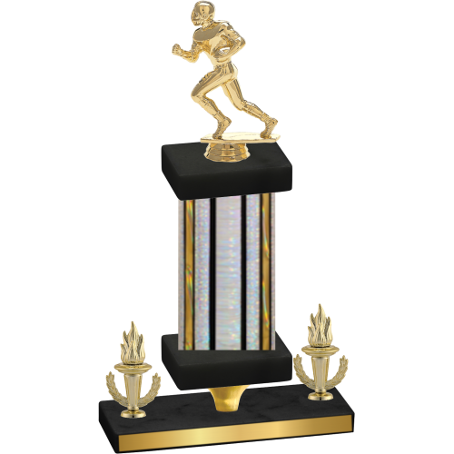 Premium Single Silver Glacier Victory Football Trophy