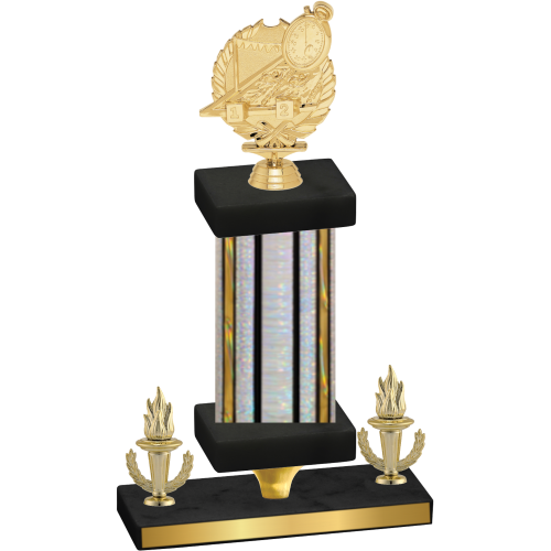 Premium Single Silver Glacier Victory Swimming Trophy