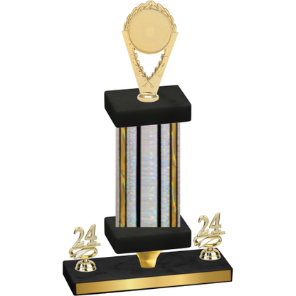 Premium Single Silver Glacier Year Insert Trophy