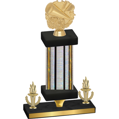 Premium Single Silver Glacier Victory Cheerleading Trophy