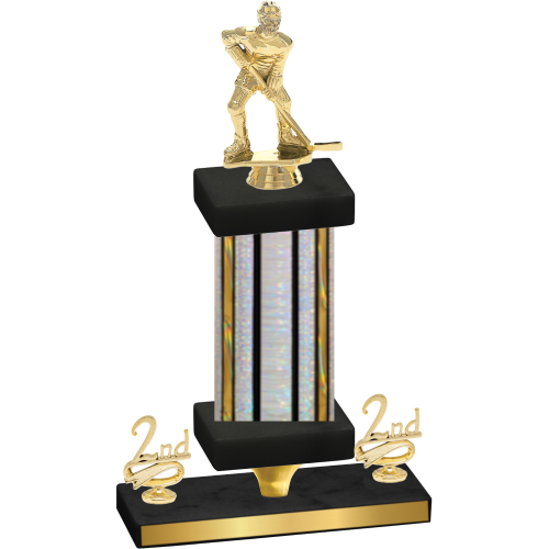 Premium Single Silver Glacier Second Place Hockey Trophy