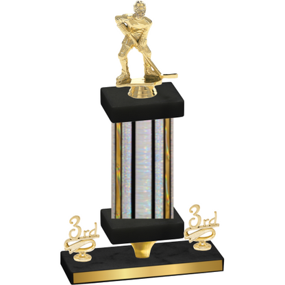 Premium Single Silver Glacier Third Place Hockey Trophy