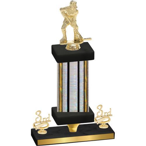 Premium Single Silver Glacier Third Place Hockey Trophy