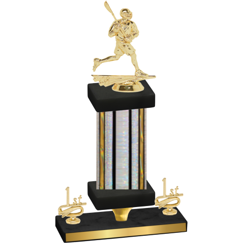 Premium Single Silver Glacier First Place Lacrosse Trophy