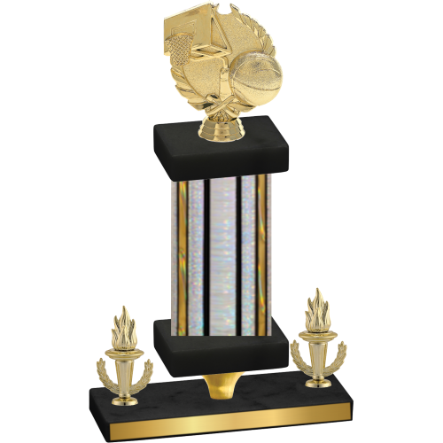 Premium Single Silver Glacier Victory Basketball Trophy