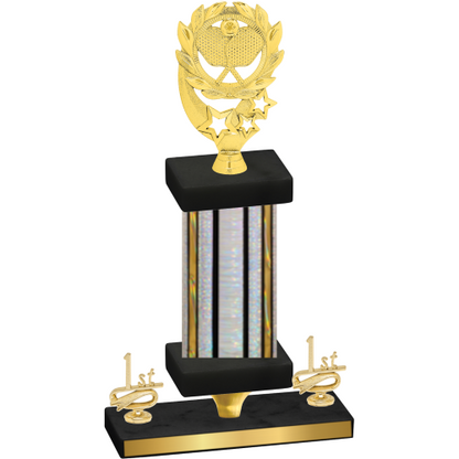 Premium Single Silver Glacier First Place Pickleball Trophy