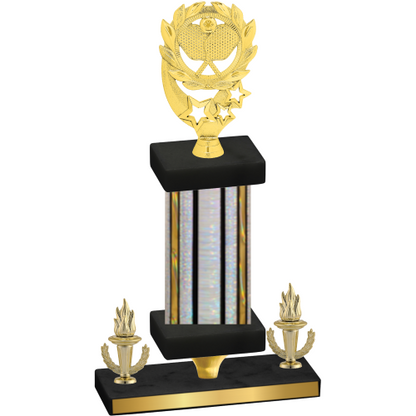 Premium Single Silver Glacier Victory Pickleball Trophy