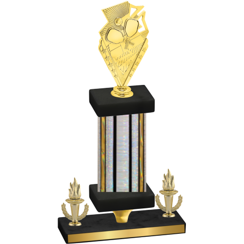 Premium Single Silver Glacier Victory Pickleball Trophy