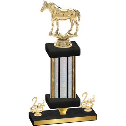 Premium Single Silver Glacier Second Place Horses Trophy