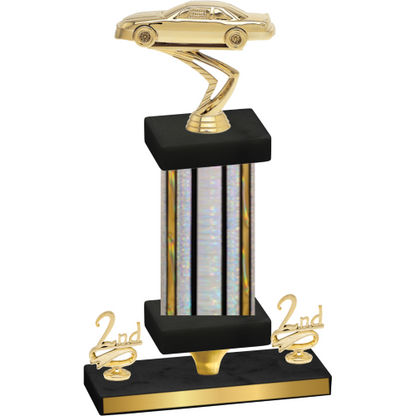 Premium Single Silver Glacier Second Place Cars Trophy