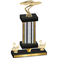 Premium Single Silver Glacier Second Place Cars Trophy