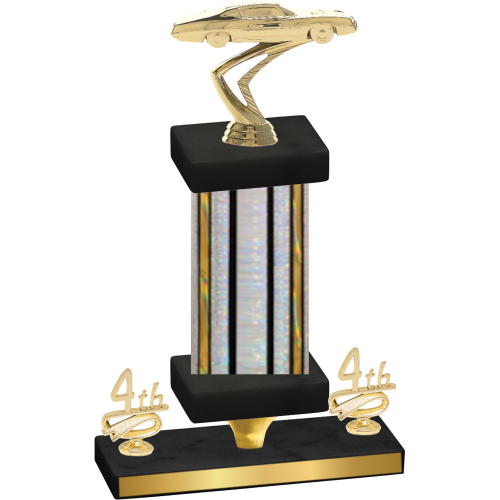 Premium Single Silver Glacier Fourth Place Cars Trophy